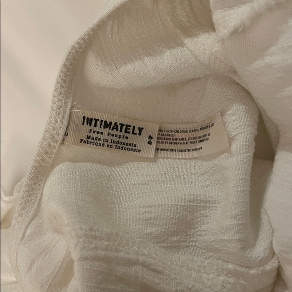 Free People white Ruffled Bodysuit - Picture 6 of 9